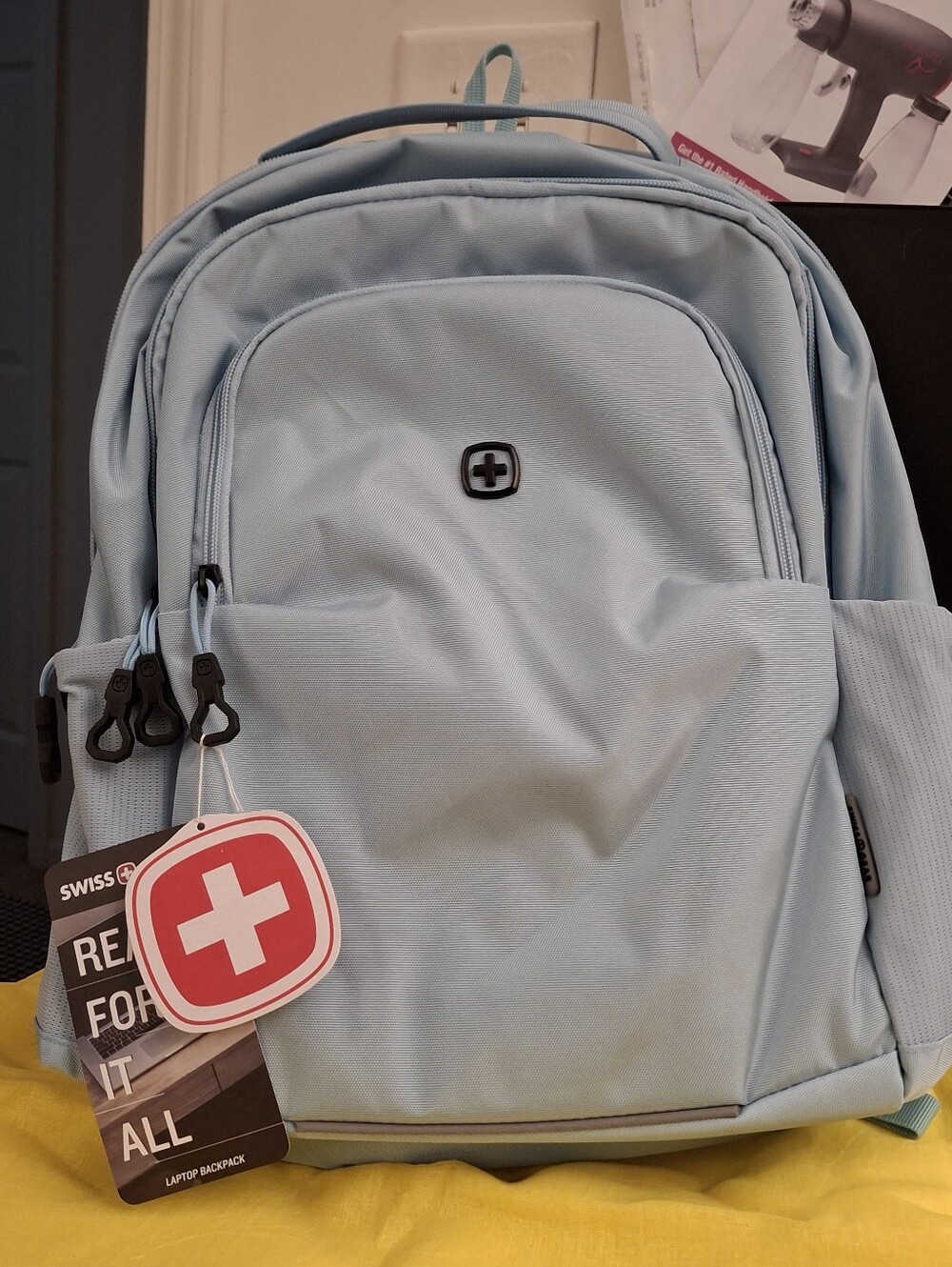 SwissGear Light Blue Comfort-Fit Unisex Backpack